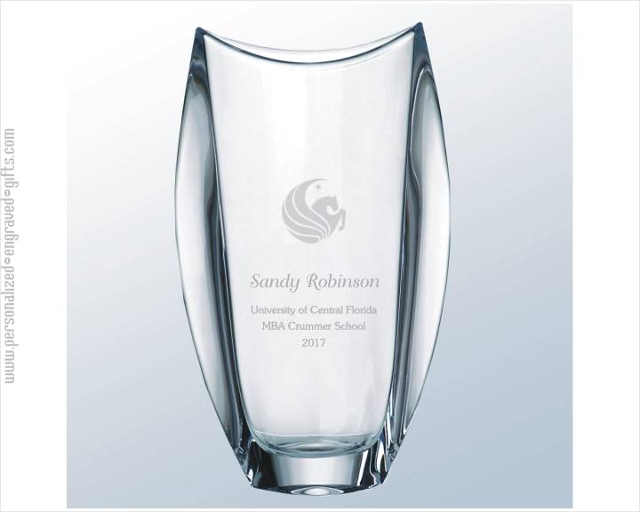 Engraved Crystal Vases Personalized Etched Crystal Vases